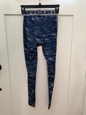 Under Armour Blue Patterned Compression Tights
